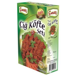 ÇINAR BAHARAT KLASİK ETLİ ÇİĞ KÖFTE SETİ 700 gr